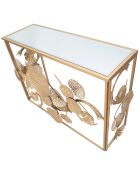 Console glam univers dorée - 114x40.5x80 cm