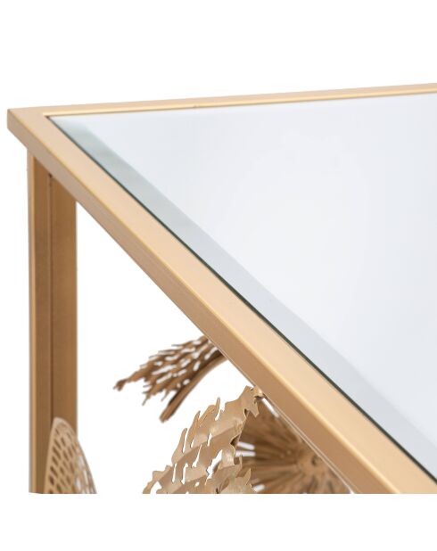 Console glam univers dorée - 114x40.5x80 cm