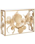 Console glam univers dorée - 114x40.5x80 cm