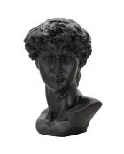 Sculpture tête antique noire - 44x35.5x60 cm