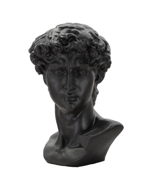 Sculpture tête antique noire - 44x35.5x60 cm
