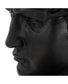 Sculpture tête antique noire - 44x35.5x60 cm