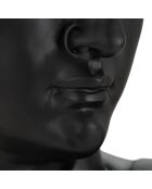 Sculpture tête antique noire - 44x35.5x60 cm