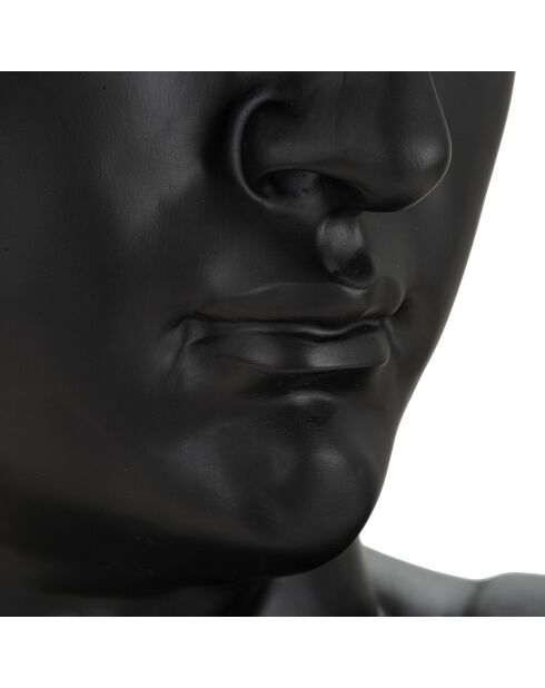 Sculpture tête antique noire - 44x35.5x60 cm