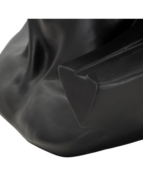 Sculpture tête antique noire - 44x35.5x60 cm
