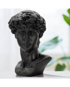Sculpture tête antique noire - 44x35.5x60 cm
