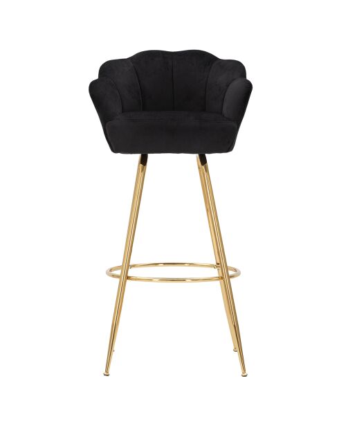 Barkruk Vienna zwart - 55x53x110 | Zithoogte 90 cm|voethoogte 76 cm