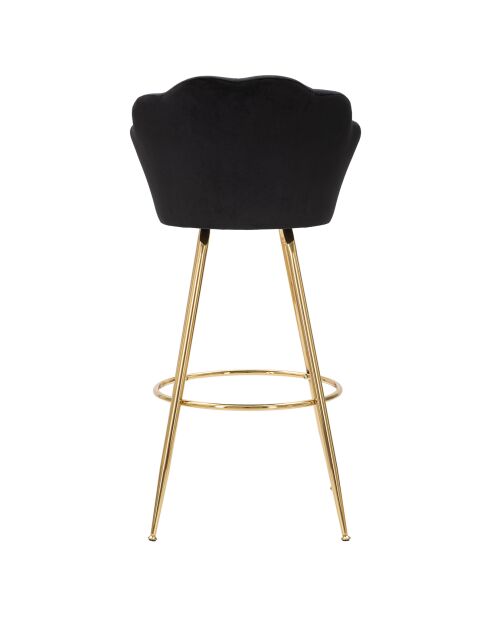 Tabouret de bar vienne noir - 55x53x110 |Hauteur siège 90 cm|Hauteur pieds 76 cm