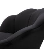 Tabouret de bar vienne noir - 55x53x110 |Hauteur siège 90 cm|Hauteur pieds 76 cm