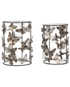 2 Tables papillons noires