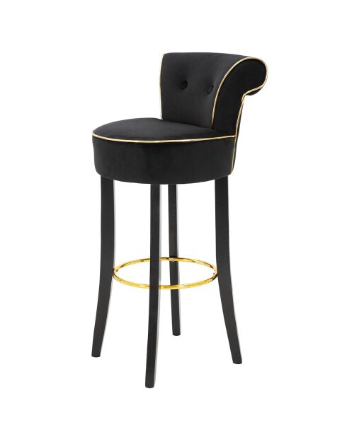 Taburete lounge negro - 46x48x96 cm