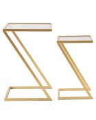 2 Petites tables Z dorées