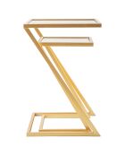 2 Petites tables Z dorées