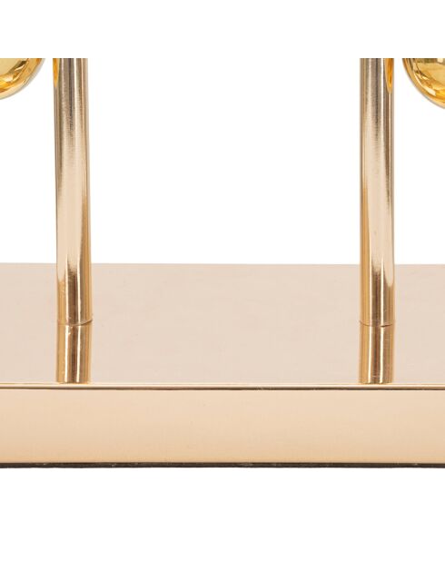 Lampe à poser bulle noire - D. 32.5x61 cm