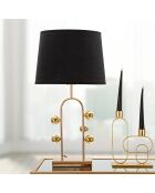 Lampe à poser bulle noire - D. 32.5x61 cm