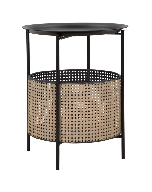 Schwarzer Kaffeetisch Osaka - D. 40x50 cm