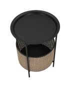 Table basse Osaka noire - D. 40x50 cm