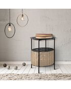 Table basse Osaka noire - D. 40x50 cm
