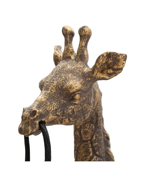 Lampada da tavolo dorata giraffa - 28x16x60 cm