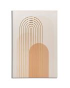 Impression graphique shine rose poudré - 80x3x120 cm