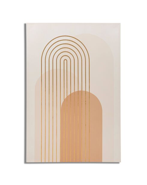 Stampa grafica lucida rosa cipria - 80x3x120 cm