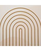 Impression graphique shine rose poudré - 80x3x120 cm