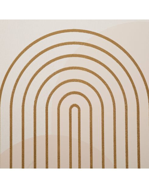 Impression graphique shine rose poudré - 80x3x120 cm