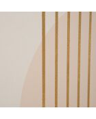 Impression graphique shine rose poudré - 80x3x120 cm