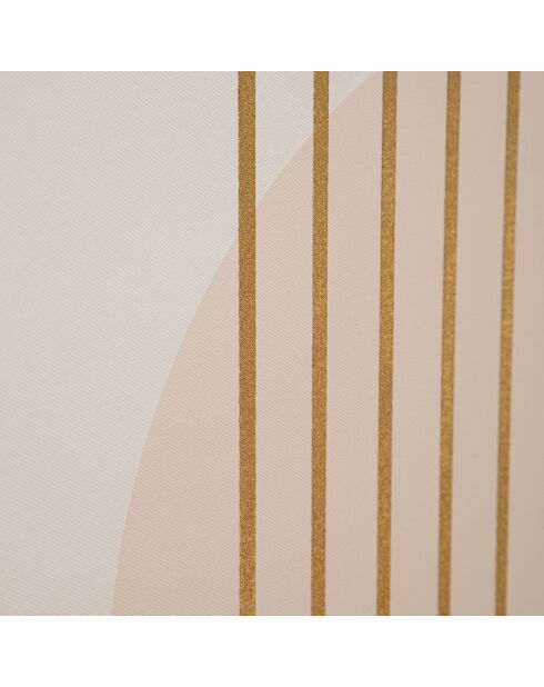 Impression graphique shine rose poudré - 80x3x120 cm