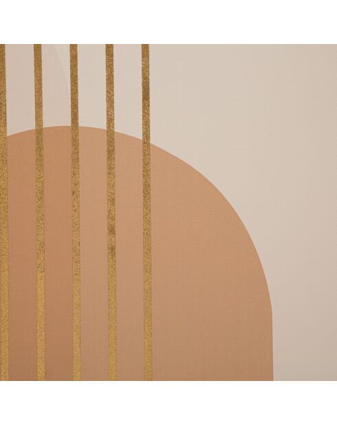 Impression graphique shine rose poudré - 80x3x120 cm