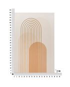 Impression graphique shine rose poudré - 80x3x120 cm