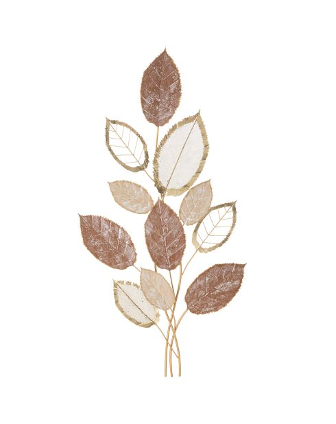 Wanddekoration aus Eisen im Herbst, 66 x 5 x 116,8 cm, Orange