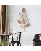 Décoration murale en fer Automne orange - 66x5x116.8 cm