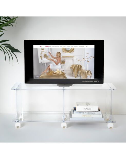 Meuble TV Porta transparent - 100x33x40 cm
