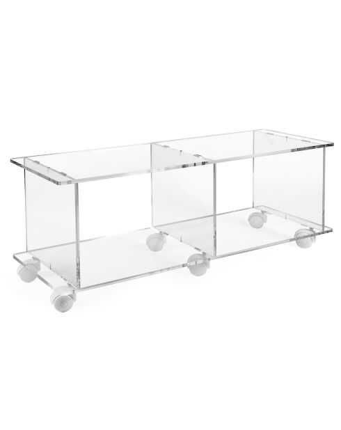 Meuble TV Porta transparent - 100x33x40 cm