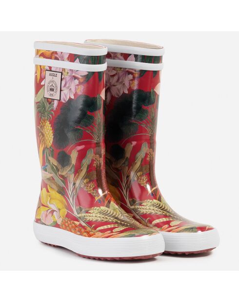 Bottes de pluie High Cut Lolly Pop Kid imprimées noires