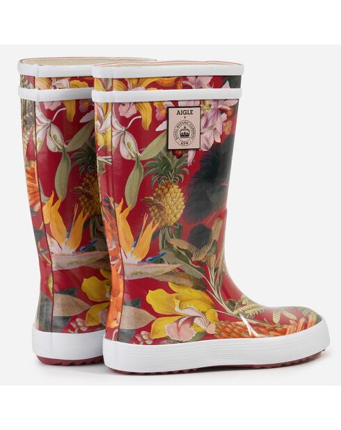 Bottes de pluie High Cut Lolly Pop Kid imprimées noires