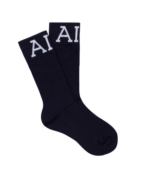2 Paires de chaussettes Klavew noir/blanc