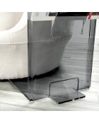 Table basse Ambrogio  fumé - 40x28x70 cm