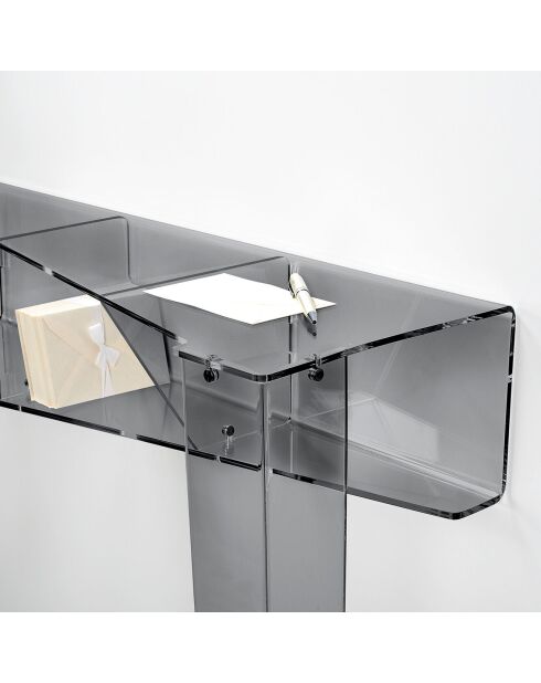 Console Chopin  fumé - 100x30x100  cm