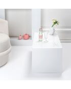Table basse milvio  blanche - 81x40x36 cm