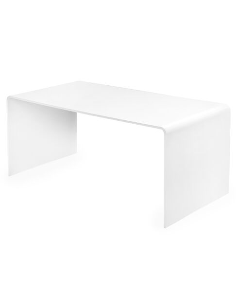 Table basse milvio  blanche - 81x40x36 cm