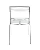 2 Chaises code-barres Numana transparentes - 48x51x83  cm