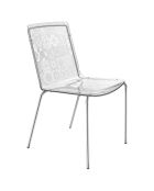 2 Chaises en majolique Milano transparentes - 48x51x83 cm