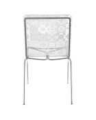 2 Chaises en majolique Milano transparentes - 48x51x83 cm