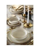 Service de table en Porcelaine blanc - 16 pièces