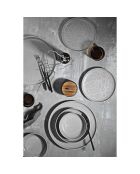 Service de table en Porcelaine gris - 24 pièces