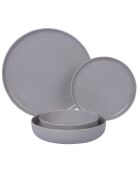 Service de table en Porcelaine gris - 24 pièces