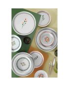 Service de table en Porcelaine multicolore - 24 pièces
