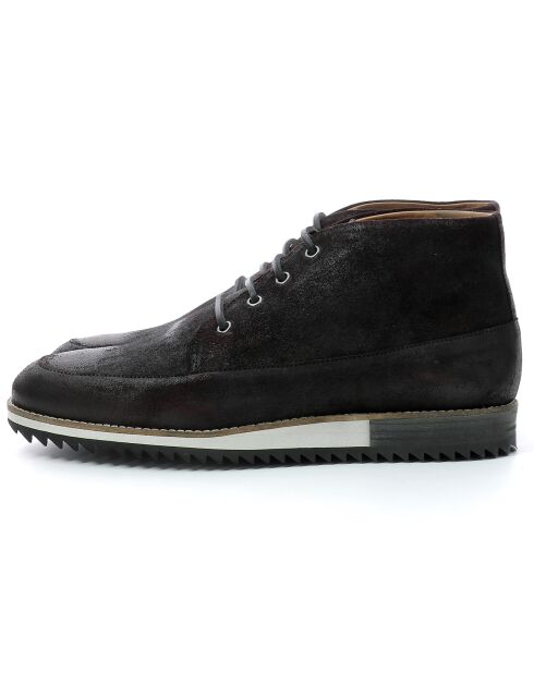 Sneakers en Cuir Adiz noires